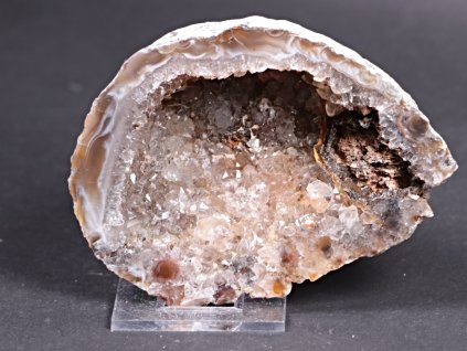Achát peříčkový 9 cm - geoda - Top kvalita - #229