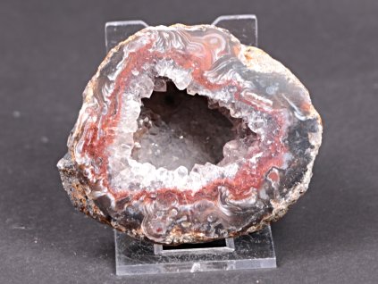 Achát peříčkový 7 cm - geoda - Top kvalita - #234