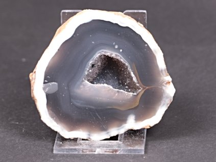 Achát peříčkový 7 cm - geoda - Top kvalita - #236