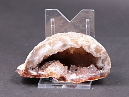 Achát peříčkový 8 cm - geoda - Top kvalita - #237