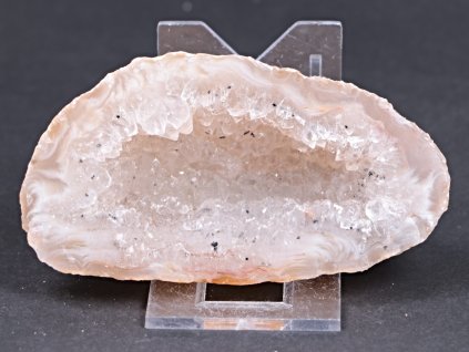 Achát peříčkový 9 cm - geoda - Top kvalita - #247
