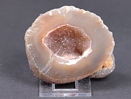 Achát peříčkový 7 cm - geoda - Top kvalita - #252