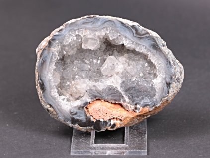 Achát peříčkový 9 cm - geoda - Top kvalita - #253