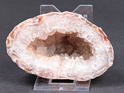 Achát peříčkový 8 cm - geoda - Top kvalita - #259