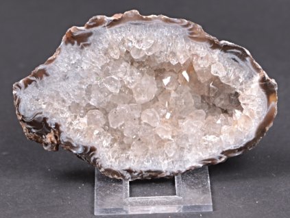 Achát peříčkový 10 cm - geoda - Top kvalita - #262