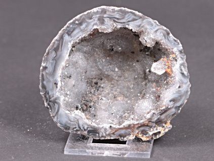 Achát peříčkový 7 cm - geoda - Top kvalita - #270