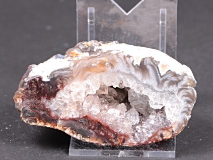 Achát peříčkový 7 cm - geoda - Top kvalita - #274
