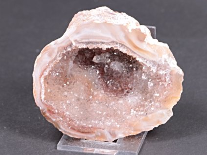 Achát peříčkový 8 cm - geoda - Top kvalita - #282
