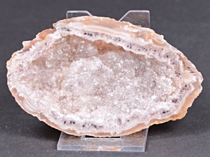 Achát peříčkový 9 cm - geoda - Top kvalita - #291