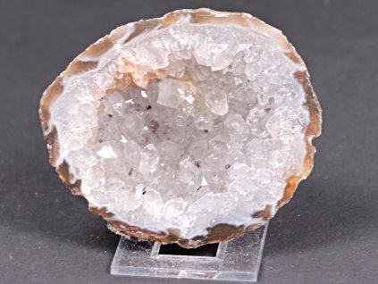 Achát peříčkový 8 cm - geoda - Top kvalita - #292