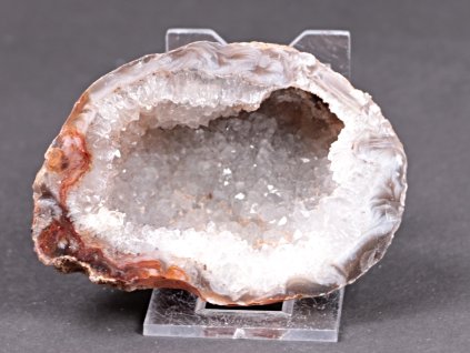 Achát peříčkový 8 cm - geoda - Top kvalita - #293