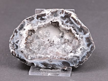 Achát peříčkový 8 cm - geoda - Top kvalita - #294
