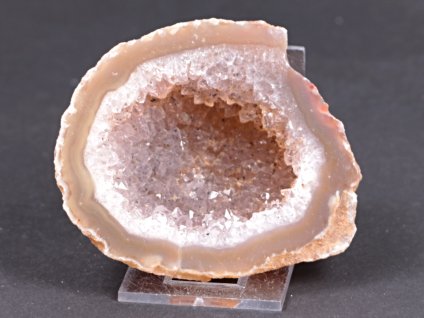 Achát peříčkový 8 cm - geoda - Top kvalita - #301