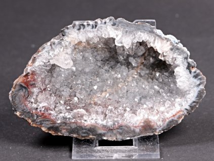 Achát peříčkový 9 cm - geoda - Top kvalita - #304