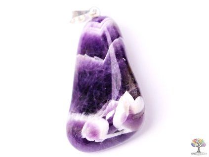 Amethyst stone pendant size M #13