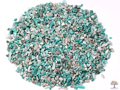 Tromlované kamínky Amazonit XXS - kameny o velikosti 3 - 8 mm - 1 kg - Brazílie + sleva 5% na vše po registraci