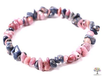 Bracelet Ruby - Sapphire #223 from natural stones