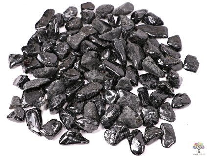 Tromlované kamínky Turmalín skoryl M - kameny o velikosti 15 - 30 mm - 1kg - Afrika + sleva 5% na vše po registraci