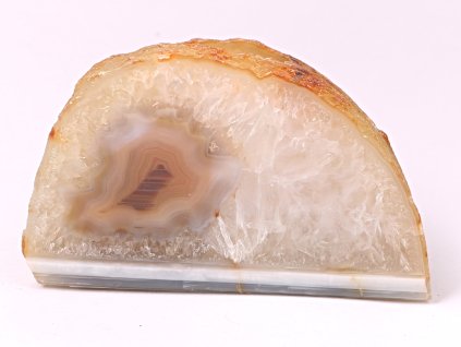 Svícen na svíčku - Achát přírodní - 1.150 kg - #212 + sleva 5% na vše po registraci