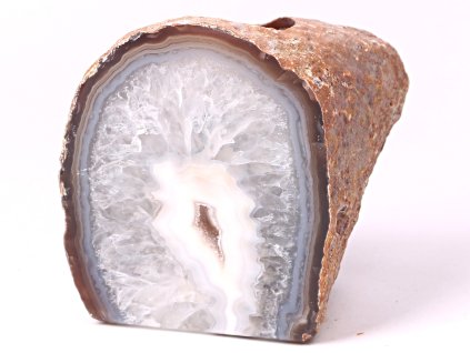Svícen na svíčku - Achát přírodní - 1.070 kg - #244 + sleva 5% po registraci na většinu zboží + dárek k objednávce
