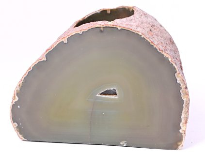 Svícen na svíčku - Achát přírodní - 1.040 kg - #273 + sleva 5% po registraci na většinu zboží + dárek k objednávce