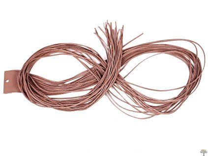Flat leather strap - light brown 95 cm / 2 mm #03