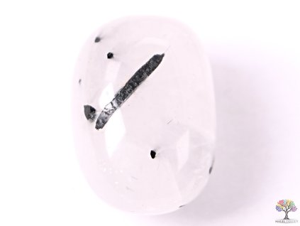 Tromlovaný kámen Křišťál s Turmalínem L - 1 ks - kámen o velikosti 20 - 35 mm - Brazílie + sleva 5% po registraci na většinu zboží + dárek k objednávce