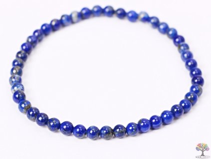 Náramek Lapis Lazuli - 4 mm kuličky #108 - z přírodních kamenů