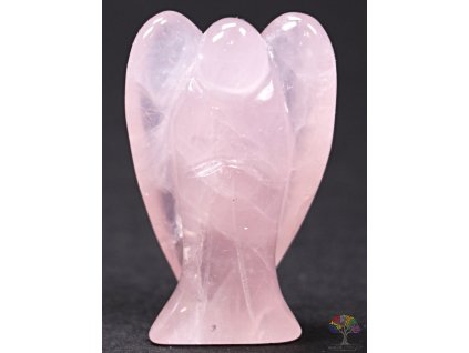 Anioł Różanec 40x25 mm - Anioł z naturalnego kamienia #12