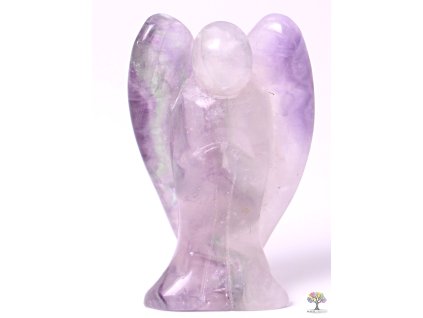 Anioł Fluoryt 40x25 mm - Anioł z naturalnego kamienia #14