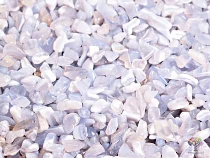 Tromlované kamínky Chalcedon modrý XS - kameny o velikosti 8 - 20 mm - 1kg - Brazílie + sleva 5% po registraci na většinu zboží + dárek k objednávce