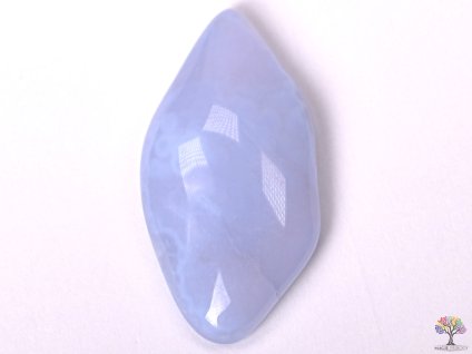 Tromlovaný kámen Chalcedon modrý M o velikosti 20 - 35 mm - 1 ks - Brazílie + sleva 5% po registraci na většinu zboží + dárek k objednávce