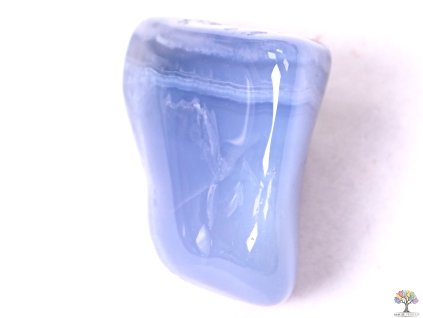 Tromlovaný kámen Chalcedon modrý XL o velikosti 30 - 45 mm - 1 ks - Brazílie + sleva 5% po registraci na většinu zboží + dárek k objednávce