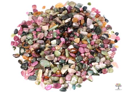 Tromlované kamínky Turmalín barevný XS o velikosti 8 - 20 mm - 1 kg - Brazílie + až 10% sleva po registraci