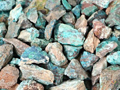 Raw chrysocolla stone 2 - 4 cm - Namibia #521