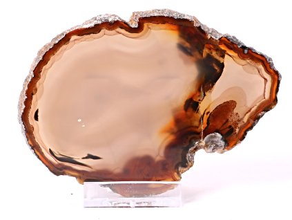 Płytka z agatu - rozmiar 11 cm + podstawka #610 -  Najwyższa jakość
