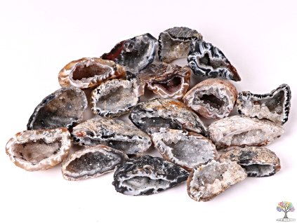Achát peříčkový 4 - 7 cm - geoda - Top kvalita + sleva 5% po registraci na většinu zboží + dárek k objednávce