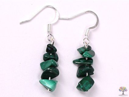 Malachite earrings #22