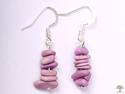 Thulite earrings #26