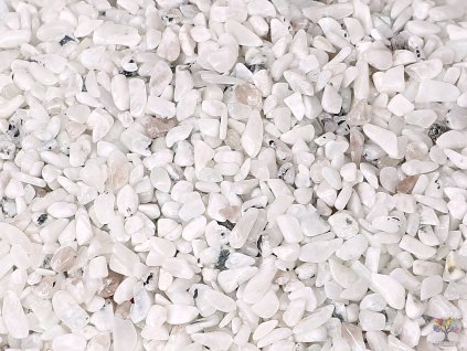 Tromlované kamínky Měsíční kámen bílý XXS o velikosti 4 - 10 mm - 1kg - Brazílie + až 10% sleva po registraci