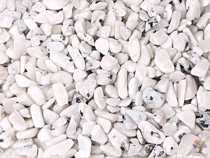 Tromlované kamínky Měsíční kámen bílý S o velikosti 10 - 20 mm - 1kg - Brazílie + až 10% sleva po registraci