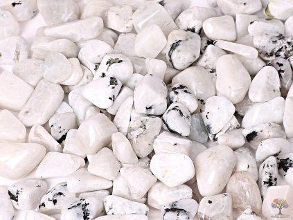 Tromlované kamínky Měsíční kámen bílý L o velikosti 20 - 35 mm - 1kg - Brazílie