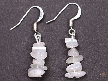 Moonstone earrings, gray #55