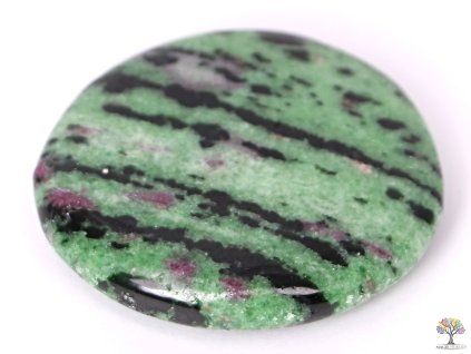 Zoisite with Ruby 35 - 40 mm flat stone #23