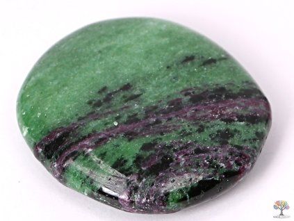 Zoisite with Ruby 40 - 45 mm flat stone #24