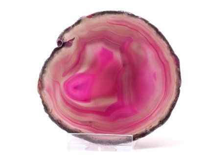 Agate plate - size 9 cm + stand #902 - Top quality