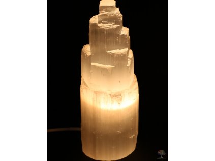 Selenitová lampa elektrická 25 cm - 2 - 3 kg - přírodní kámen