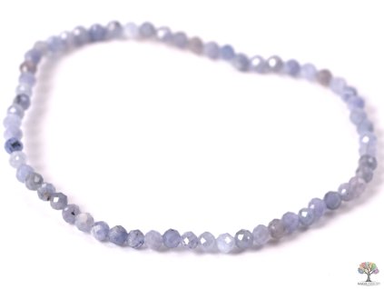 Náramek Tanzanit 3 mm z přírodních kamenů #63 - fazetovaný