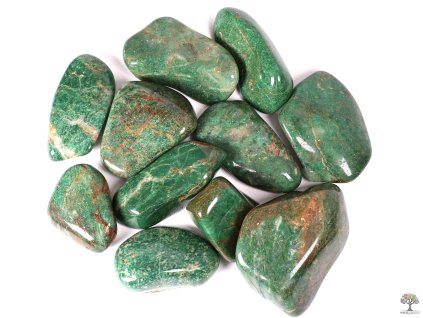 Kamień tromlovaný Chalcedon zielony Jumbo rozmiar 50 - 80 mm - Brazylia #255