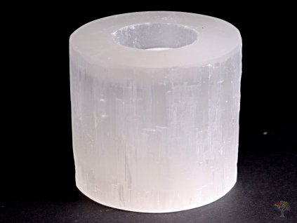 Selenit świecznik walec 8 cm - najwyższa jakość